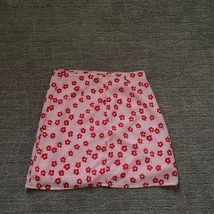 Flower mini skirt